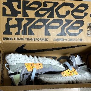 Nike Space Hippie Sneakers - Gray and Orange